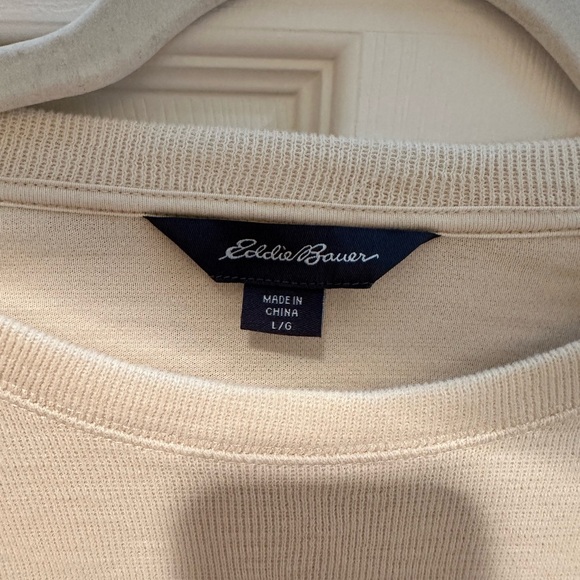 Eddie Bauer Men's Cream Sweater - Picture 3 of 5